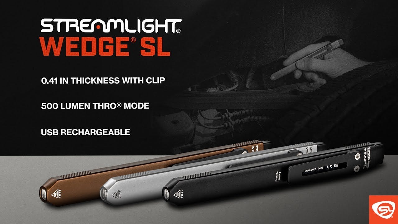 Streamlight Wedge SL: Ultra-Thin Rechargeable EDC Inspection Flashlight