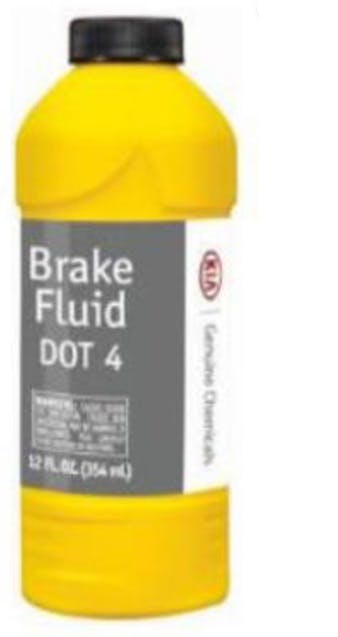 According to Kia, use only genuine Kia DOT 4 brake fluid.