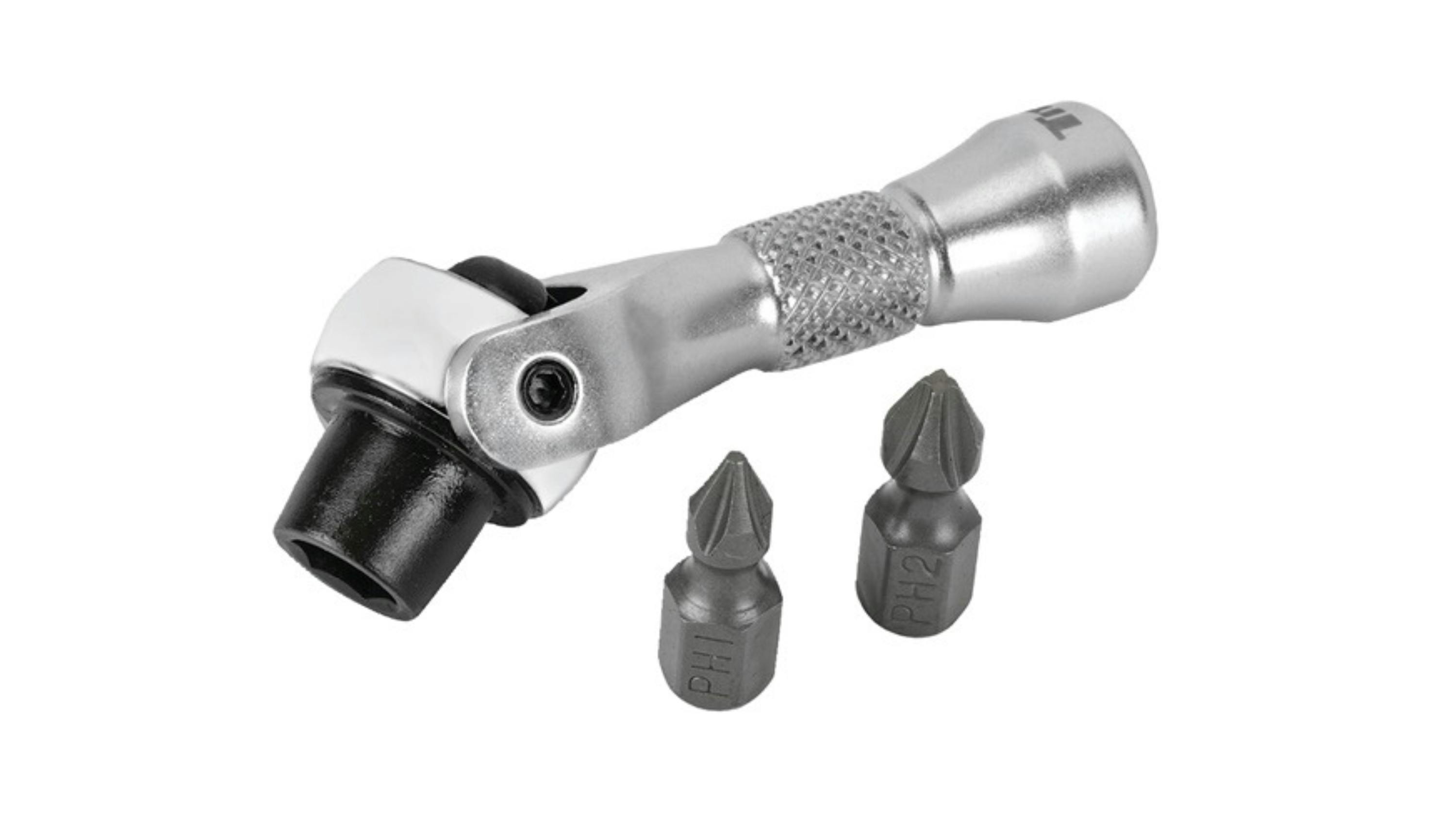 Titan Professional Tools 1/4' Drive Nano Bit Driver w/ Hex Handle, No. 11340