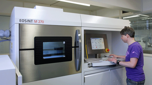 The EOSINT M 270 is among several models of direct metal lasersintering DMLS system that have been adopted for commercial production of finished components parts EOS and its partner GF AgieCharmilles demonstrated recently how manufacturers may be able to coordinate production of more advanced designs