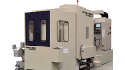 The new horizontal machine has thicker structure and specially developed rib configuration to establish its rigidity Reportedly each axis boxway as well as the rotary axis mounting ball screw mounting points and spindle attachment surfaces are finished by hand to achieve precise parallelism squareness and straightness The new horizontal machine has thicker structure and specially developed rib configuration to establish its rigidity Reportedly each axis boxway as well as the rotary axis mounting ball screw mounting points and spindle attachment surfaces are finished by hand to achieve precise parallelism squareness and straightness