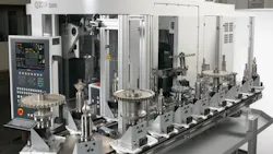 Vollmerrsquos QXD series machines have modular automation components that can be added to any model at any time and hold up to 64 individual PCD tools thanks to RFID tracked pallets A smaller pallet system ND260 holds up to 29 tools Vollmerrsquos QXD series machines have modular automation components that can be added to any model at any time and hold up to 64 individual PCD tools thanks to RFID tracked pallets A smaller pallet system ND260 holds up to 29 tools