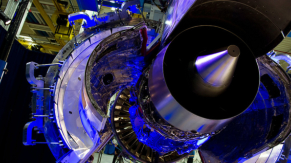 The PurePower PW1200G is a geared turbofan jet engine with advanced 3D aerodynamics and extensive application of lightweight materials including a composite fan case and advanced designs for the compressor combustor and turbine