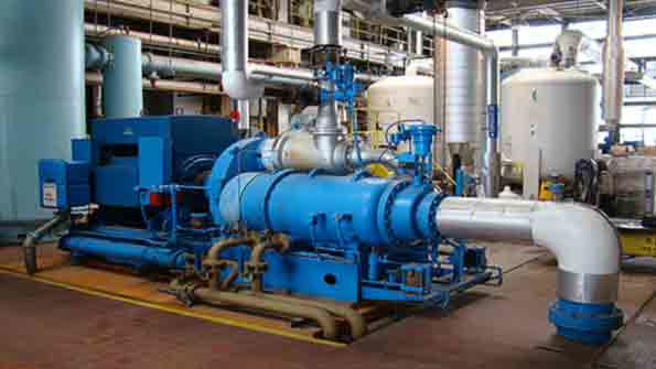 Centrifugal compressors are used to transfer energy from natural gas using rotating impeller blades to alter the gas flow in a radial direction
