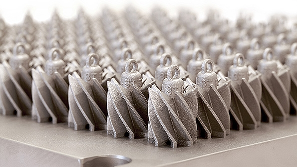 A ldquobuild platformrdquo for ldquoswirlersrdquo gas mixers used in turbine engine design built by AM in a titanium alloy by 3T RPD an additive manufacturing firm in Newbury England The aerospace market is one of the ldquoearly adoptersrdquo of AM products and the EU conference stated an objective of encouraging adoption in other industrial markets too