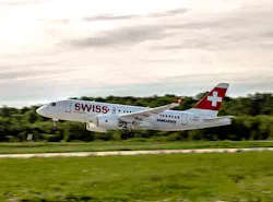 Swiss will be the first airline to put the CS100 aircraft into service in the first half of next year Bombarier has said Swiss will be the first airline to put the CS100 aircraft into service in the first half of next year Bombarier has said