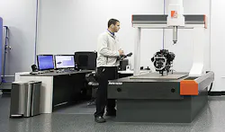 Robert Howard with a new Coord3 Hera 15109 coordinate measuring machine His company Carolina Metrology also operates a Coord3 Hera 1077 CMM Robert Howard with a new Coord3 Hera 15109 coordinate measuring machine His company Carolina Metrology also operates a Coord3 Hera 1077 CMM