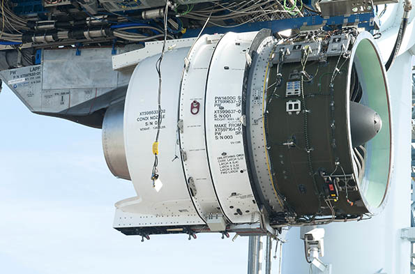 The PW1400GJM is one of Pratt amp Whitneyrsquos PW1000 series geared turbofan GTF engines which are designed with a gear system separating the engine fan from the lowpressure compressor and turbine so that each module operates at optimal speed reducing fuel consumption emissions and engine noise