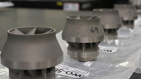Siemens burner heads produced by Materials Solutions Ltd via selective laser melting
