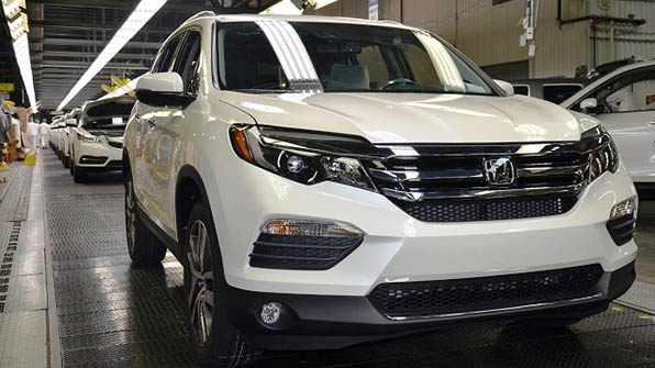 Honda Manufacturing of Alabama builds Honda Odyssey and Pilot SUVs and Ridgeline light truck and also produces the Acura MDX SUV