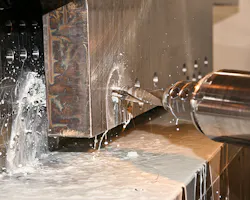 Preparing to rough a deep cavity on Redoe Mold Ltdrsquos extrarigid Toshiba boring mill equipped with advanced Ingersoll InnoFit extension and Ingersoll button cutter Despite cavity depths up to 18 inches the InnoFit extension provides enough rigidity to hold 0001in tolerances at 300400 IPM feed rates Redoe said the Ingersoll tooling package has literally doubled capacity of the new machine and enabled cavity rough milling to run unattended Preparing to rough a deep cavity on Redoe Mold Ltdrsquos extrarigid Toshiba boring mill equipped with advanced Ingersoll InnoFit extension and Ingersoll button cutter Despite cavity depths up to 18 inches the InnoFit extension provides enough rigidity to hold 0001in tolerances at 300400 IPM feed rates Redoe said the Ingersoll tooling package has literally doubled capacity of the new machine and enabled cavity rough milling to run unattended