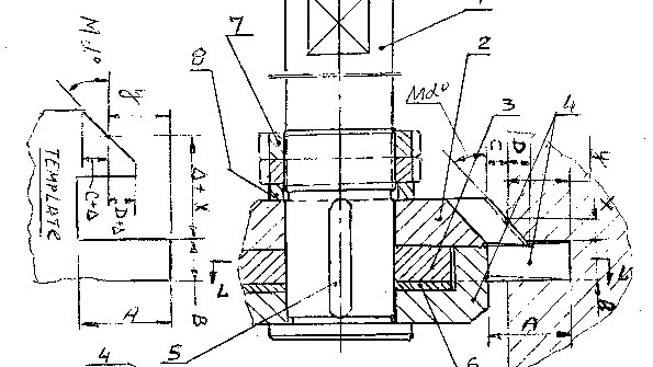 This sketch details the concept for setting up three cutters to perform precision machining of thin slot and surface under angles