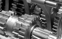 Heavy industrial gears - close-up Heavy industrial gears - close-up