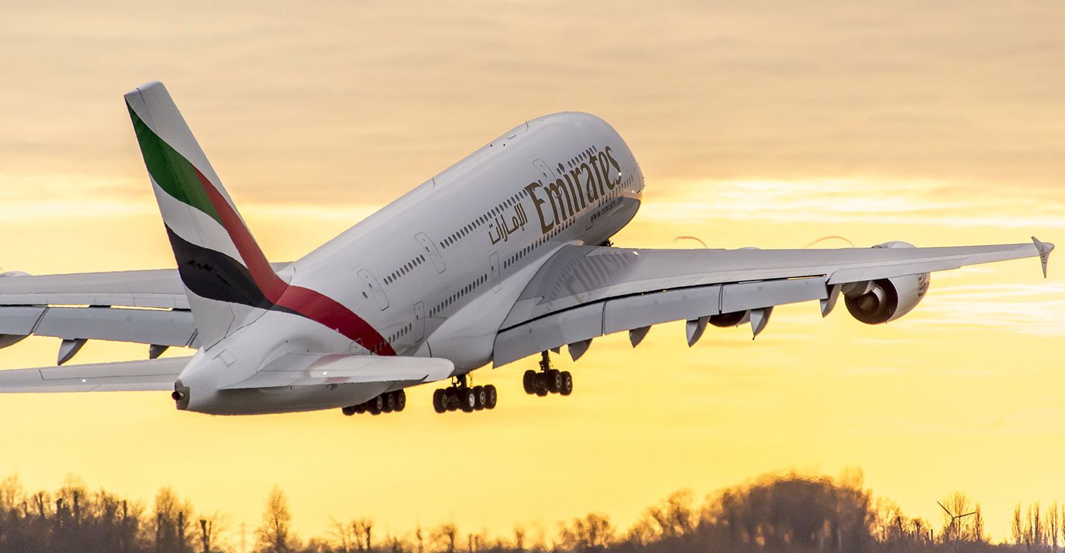 A380 - Emirates takeoff