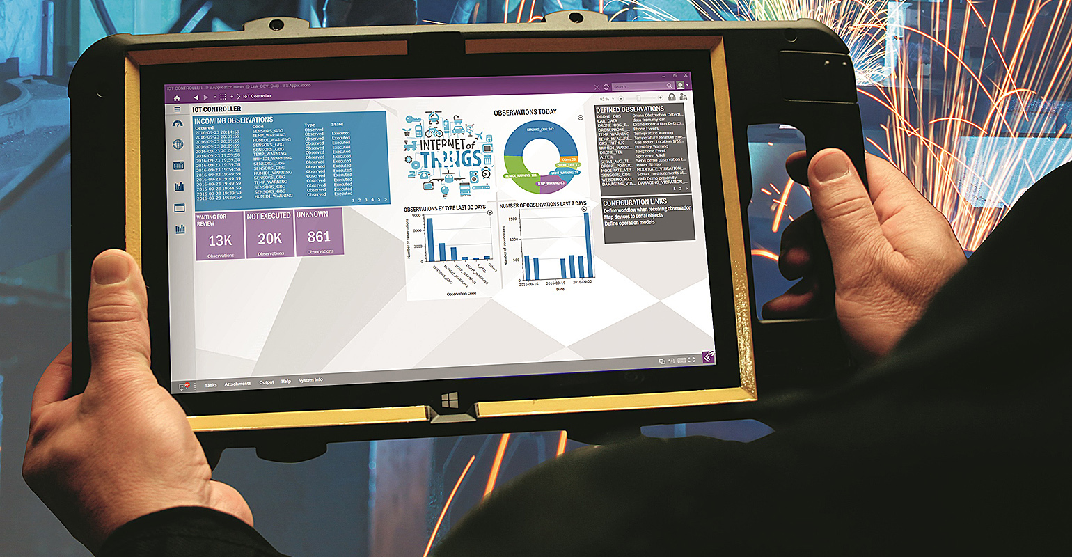 IFS software, Industry 4.0, IoT controller