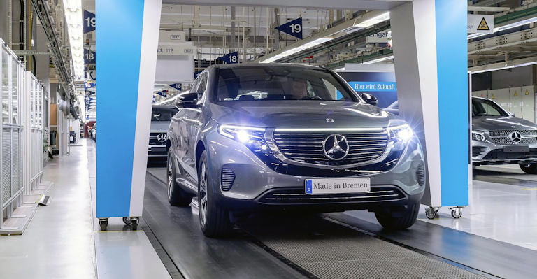 Mercedes Starts Production For All Electric Suv American Machinist