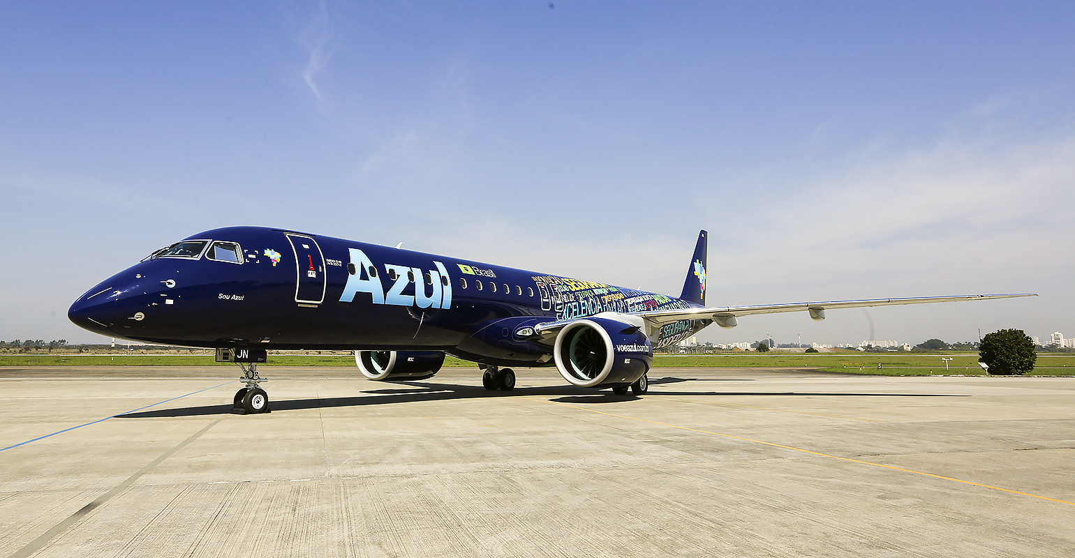 First delivered E195E2, Azul, Brazil