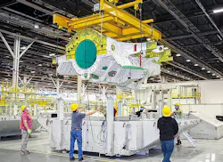 F-35 center wing structure at Lockheed Martin, Marietta, Ga. F-35 center wing structure at Lockheed Martin, Marietta, Ga.