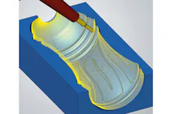 hyperMill 2021.1’s five-axis Radial Machining technique allows bottle shapes and similar cavities to be easily and efficiently programmed, resulting in high-quality surface finishes. hyperMill 2021.1’s five-axis Radial Machining technique allows bottle shapes and similar cavities to be easily and efficiently programmed, resulting in high-quality surface finishes.