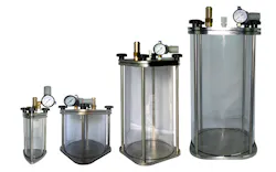 Clear tanks for manufacturing fluids. Clear tanks for manufacturing fluids.