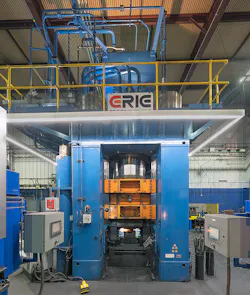 The 3,000-ton press features hydraulic press design, controls, and automation that help optimize component quality, production, and price. The 3,000-ton press features hydraulic press design, controls, and automation that help optimize component quality, production, and price.