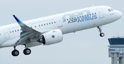 Airbus A321neo at takeoff, showing PW1000G engine. Airbus A321neo at takeoff, showing PW1000G engine.