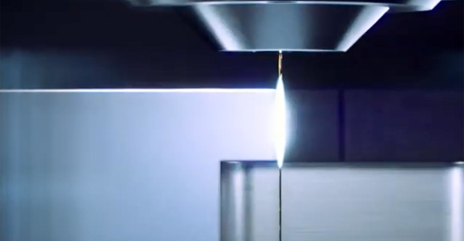 GF Machining Solutions&rsquo; iWire function automatically identifies and adapts wire speed to changing erosion height conditions during the wire EDM process.
