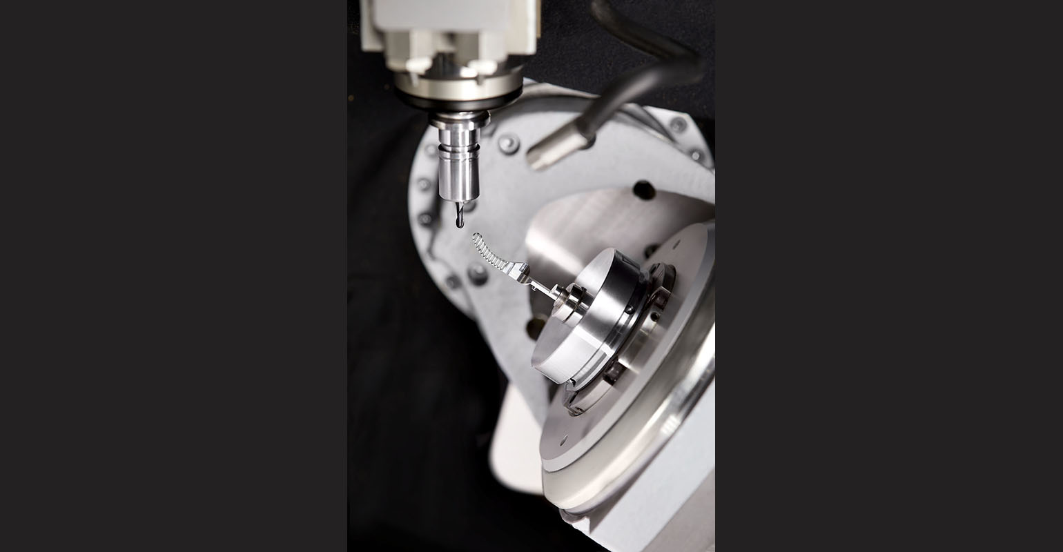 The Chiron Group Micro5 has a high-performance milling spindle that reduces machining time compared to larger machines.