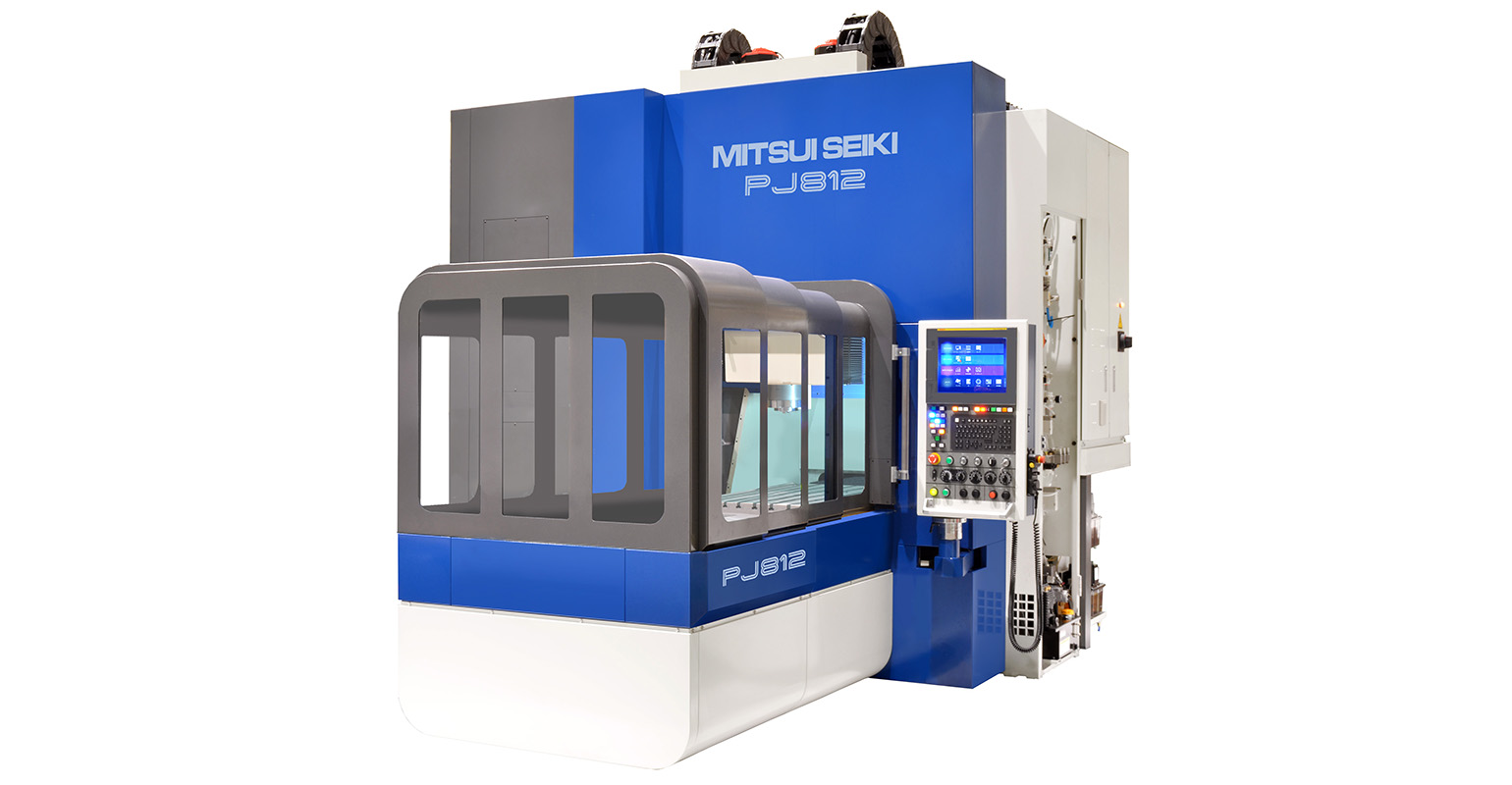 The Mitsui Seiki PJ812 vertical machining center.