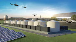 Lockheed Martin rendering of GridStar Flow energy storage system for the U.S. Army. Lockheed Martin rendering of GridStar Flow energy storage system for the U.S. Army.