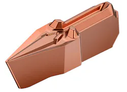 The Beyond Evolution GUP-V insert expands the series from grooving, cutoff, facing, and turning to profiling applications, too. The Beyond Evolution GUP-V insert expands the series from grooving, cutoff, facing, and turning to profiling applications, too.