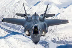 AF-2 Major Eskil 'Taz' Amdal pilots a USAF F-35A from Eielson, Alaska to Edwards AFB, Ca., 8 March 2018. AF-2 Major Eskil 'Taz' Amdal pilots a USAF F-35A from Eielson, Alaska to Edwards AFB, Ca., 8 March 2018.