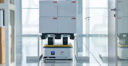 ABB Robotics’ Flexley II mover for transporting materials up to 2,000 kg. ABB Robotics’ Flexley II mover for transporting materials up to 2,000 kg.