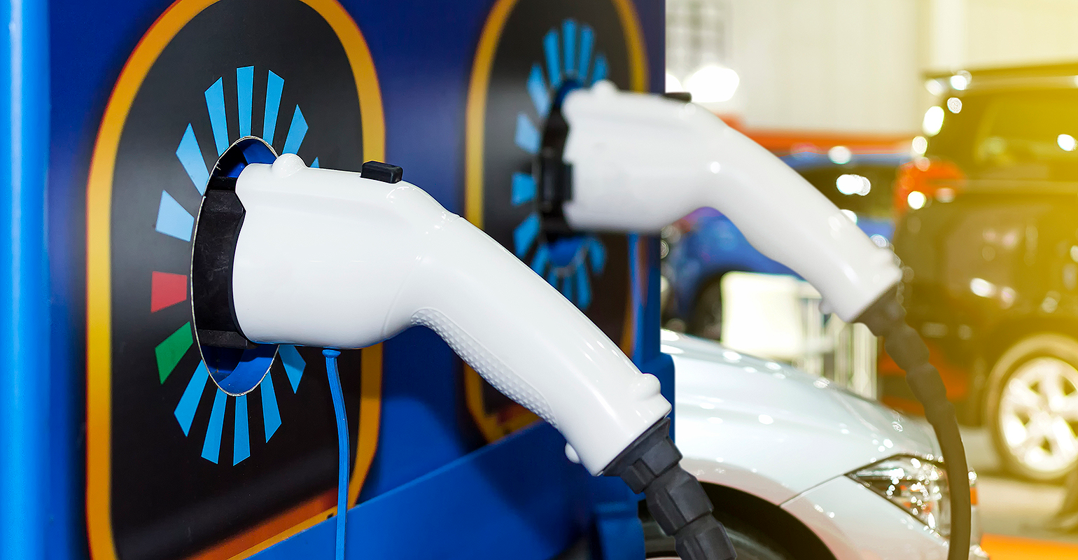 EV charging concept photo.