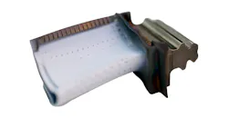 The redesigned blades for CFM56 commercial aircraft engines have thicker walls, “optimized dovetail loading,” and tightened manufacturing tolerances, to maintain the fuel burn benefits on CFM56 commercial aircraft engines. The redesigned blades for CFM56 commercial aircraft engines have thicker walls, “optimized dovetail loading,” and tightened manufacturing tolerances, to maintain the fuel burn benefits on CFM56 commercial aircraft engines.