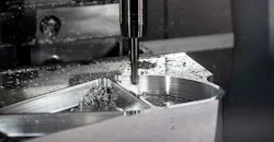 CNC milling. CNC milling.