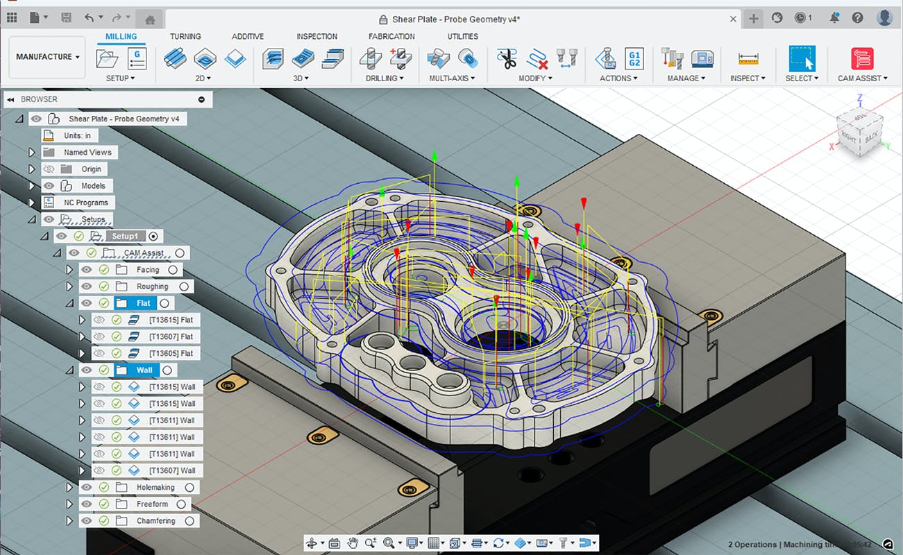 CAM Assist, from CloudNC, automatically generates professional machining strategies in seconds at the click of a button, accelerating CAM programming time by up to 80%.