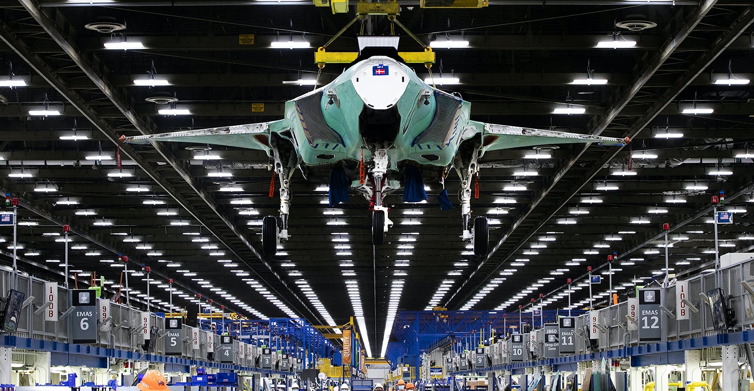 F-35 assembly at Lockheed Martin,, Fort Worth, Tex.