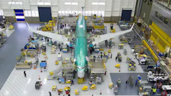 Boeing starts final assembly of the first 737 MAX, 2015. Boeing starts final assembly of the first 737 MAX, 2015.