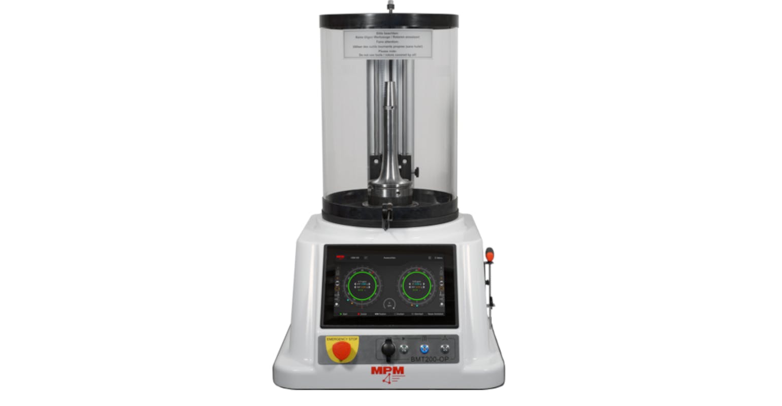 The BMT200-OP140 balancing machine is available for one- or two-plane operation.