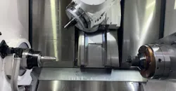 For versatility and efficiency, the NDS Quick-Change Mandrel uses a rear bayonet mount that pulls and secures the workholding collet from behind, eliminating the need for draw screws. The no-draw-screw (NDS) configuration improves workpiece accessibility to quickly and efficiently combine outer diameter (OD) and inner diameter (ID) turning, facing, and grinding into one operation with minimal interference. For versatility and efficiency, the NDS Quick-Change Mandrel uses a rear bayonet mount that pulls and secures the workholding collet from behind, eliminating the need for draw screws. The no-draw-screw (NDS) configuration improves workpiece accessibility to quickly and efficiently combine outer diameter (OD) and inner diameter (ID) turning, facing, and grinding into one operation with minimal interference.