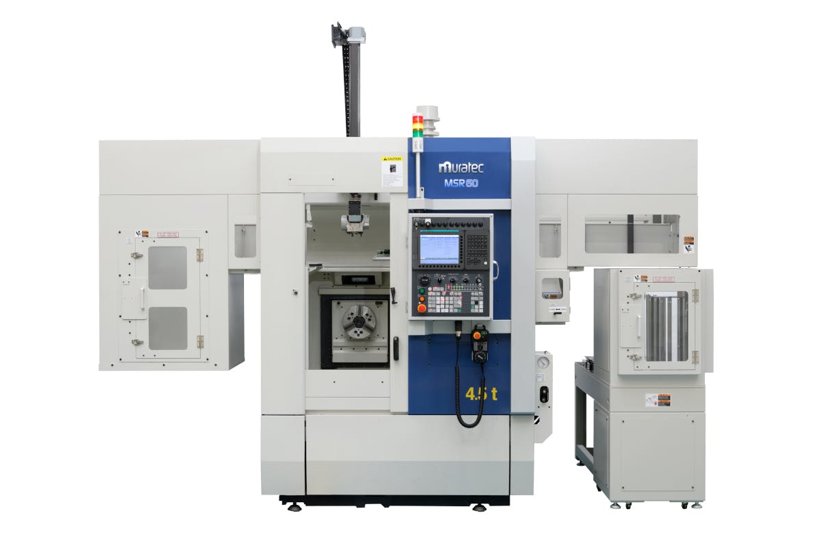 The compact MSR60 is a CNC turning center with front-facing 6-inch/8-inch chucks equipped with a Y-axis. It has a single 10-station turret, an X-axis stroke of 240 mm, a Y-axis stroke of &PlusMinus;60 mm, a Z-axis stroke of 200 mm, and a maximum spindle speed of 6,000 revolutions per minute.