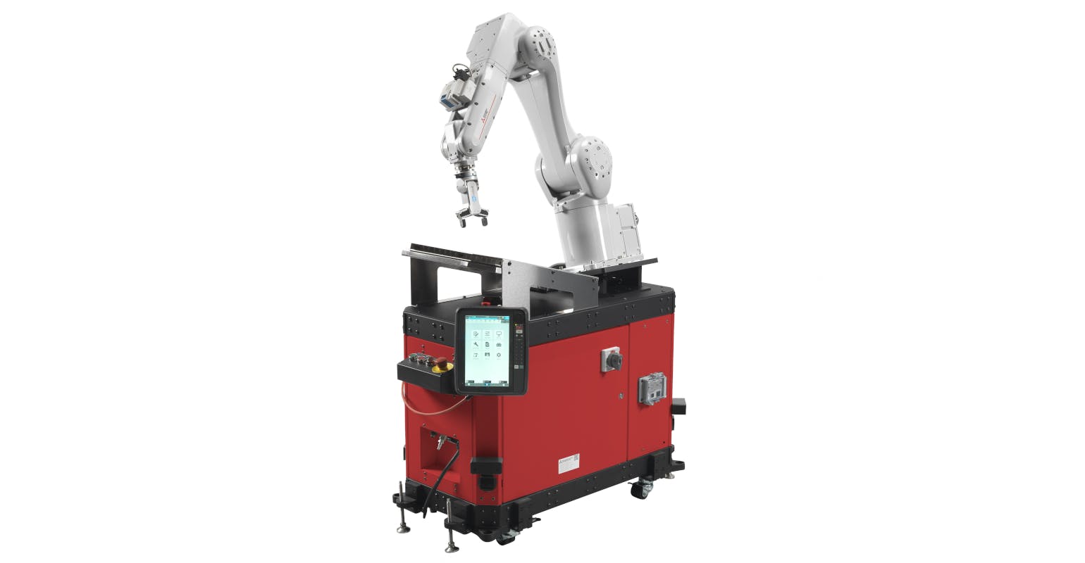 The ARIA (Automated Robotic Industrial Assistant) package has a small footprint, is fully configurable, and offers options and preprogrammed software packages so the unit can be customized to various applications.