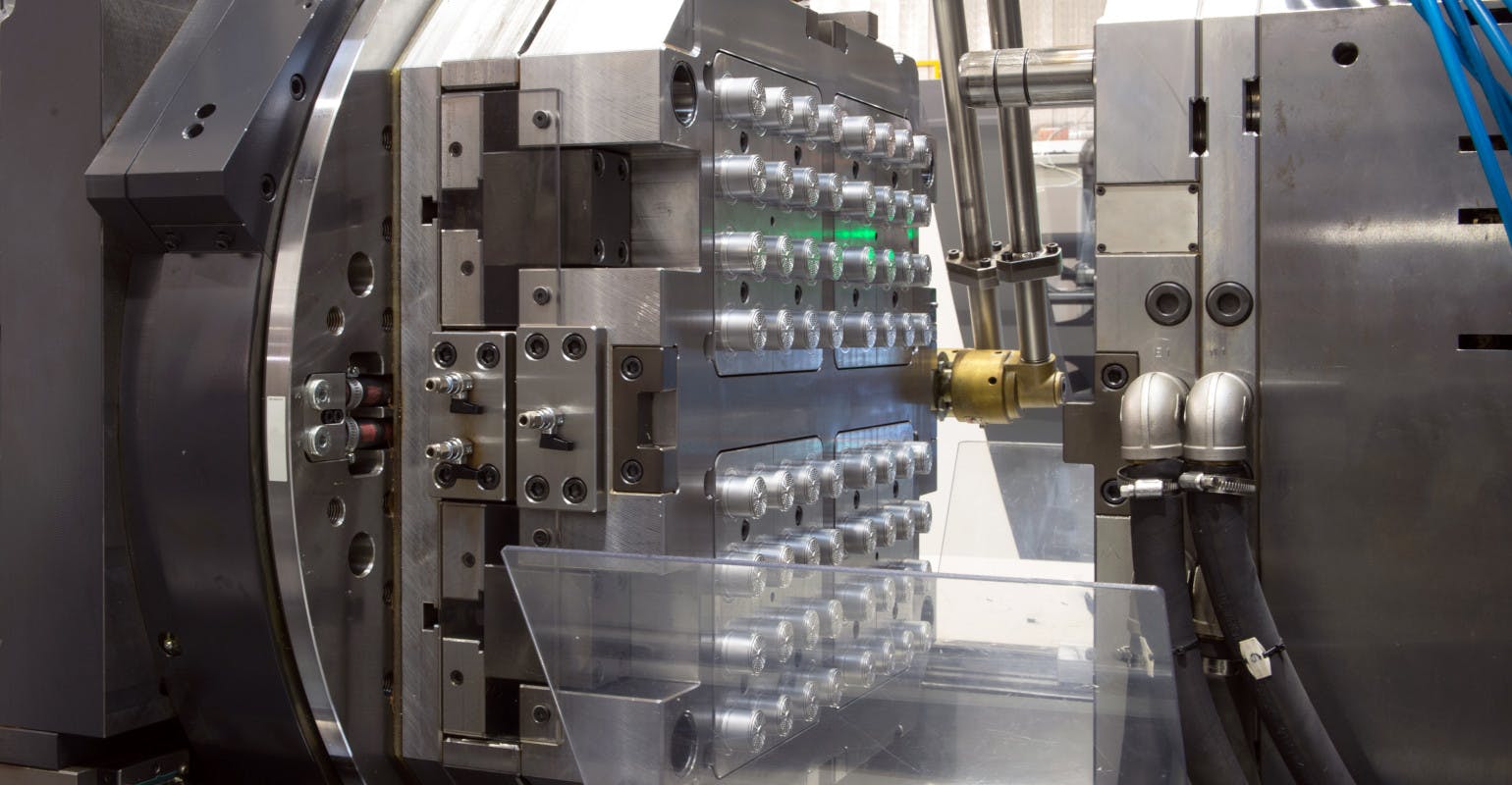 Injection molding machinery.