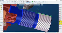 Rib Cut Plunge strategy improves roughing by starting with a series of cuts that are more than a tool width apart. Rib Cut Plunge strategy improves roughing by starting with a series of cuts that are more than a tool width apart.