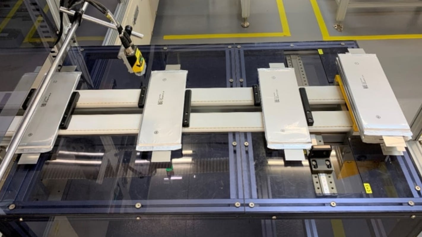 SK Innovation traction battery cells and array module manufacturing.