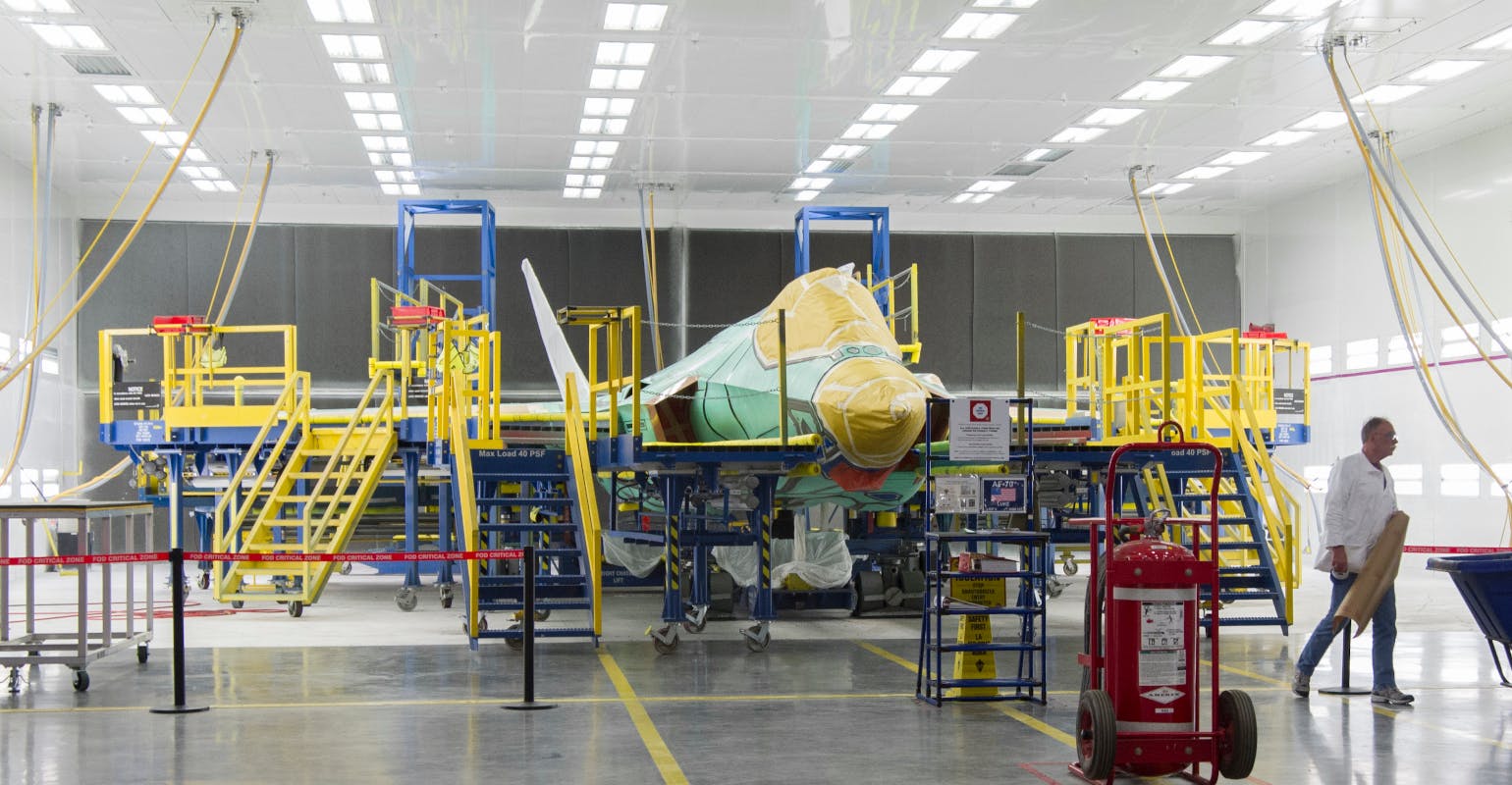 Lockheed Martin Aeronautics F-35 final assembly.