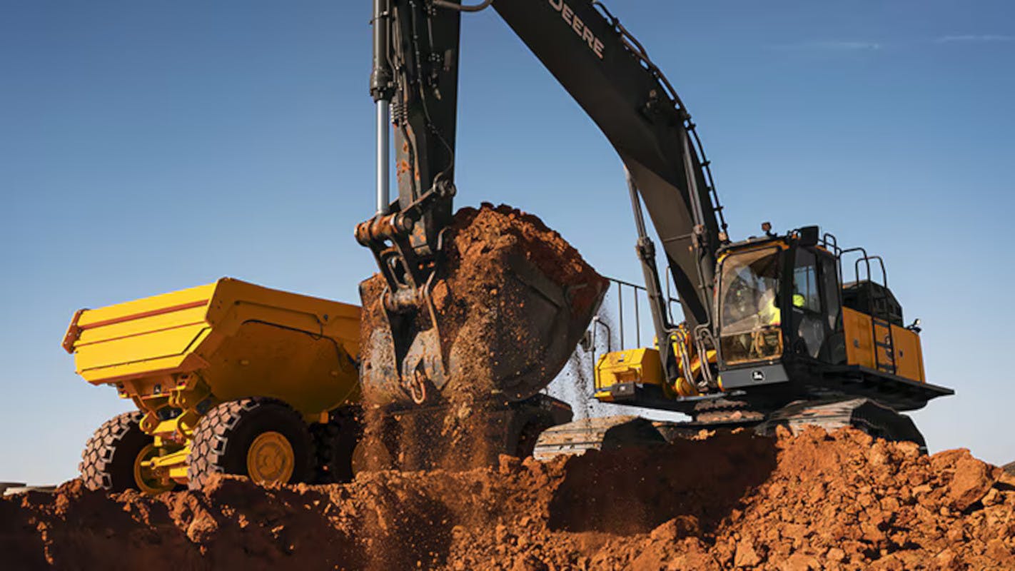 Deere & Co. designs and manufactures excavator machines in more than 20 models.