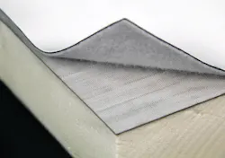 The FleeceBACK RapidLock roofing system uses the VELCRO Brand Securable Solutions to create a strong mechanical bond that will keep the roofing system in place. The FleeceBACK RapidLock roofing system uses the VELCRO Brand Securable Solutions to create a strong mechanical bond that will keep the roofing system in place.