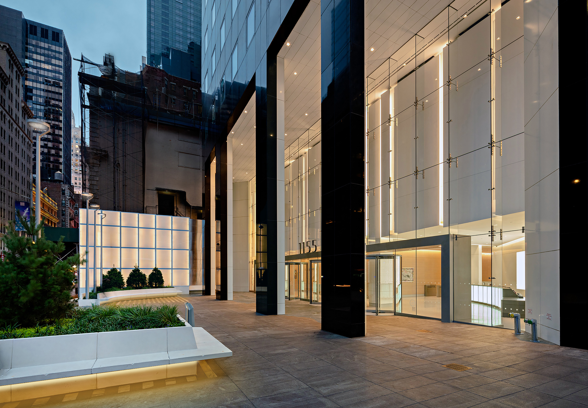 Exterior Lighting Recessed Square 1155 Avenue Of The Americas